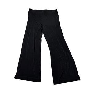 Chico's Travelers Pants Women's 2P (12/14P) Black Wide Leg
